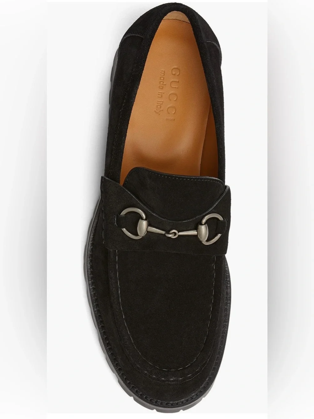 Gucci Black Suede Horsebit Silke Loafer, Men’s size 8 men’s